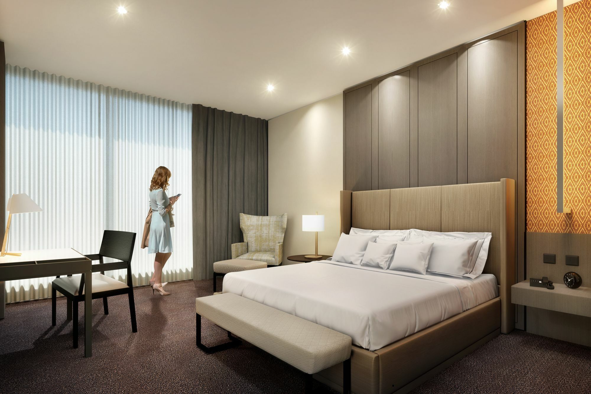 Hotel Grand Hyatt Bogotá Exteriér fotografie A bedroom